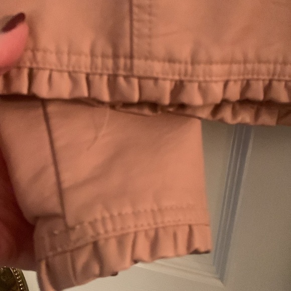 Bacicini Vegan Leather Mauve Blush Pink Jacket Zip Pockets Petite Small EUC - Picture 7 of 8